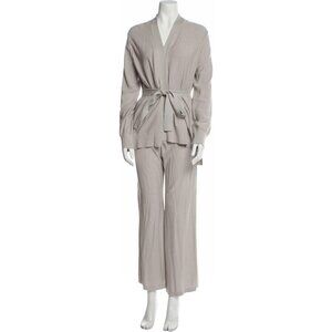 Milly Grey Taupe Glitter Sequin Accents Wrap Set